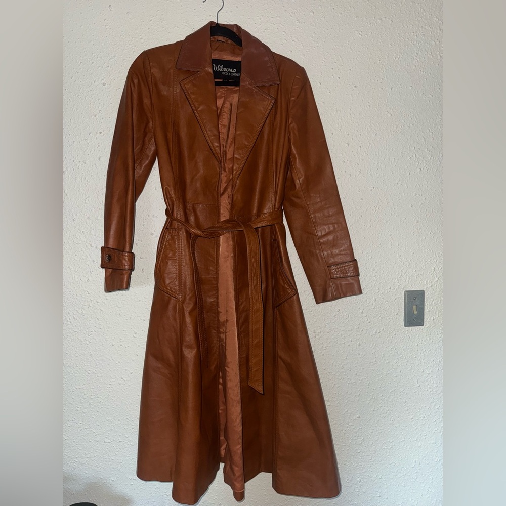 Vintage Wilson Leather Trench Coat